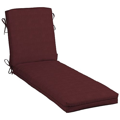 CushionGuard Aubergine Outdoor Chaise Lounge Cushion