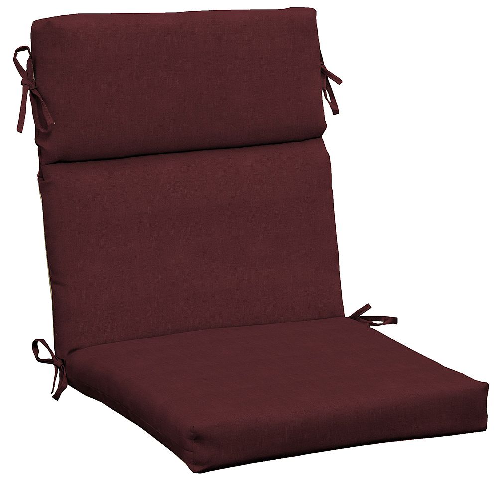 Hampton Bay CushionGuard Aubergine High Back Outdoor Dining Chair