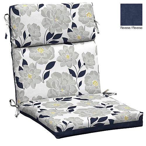 Flower Show High Back Dining Chair Cushion