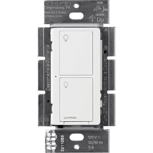 Caseta Wireless Smart Lighting Switch for All Bulb Types or Fans, White