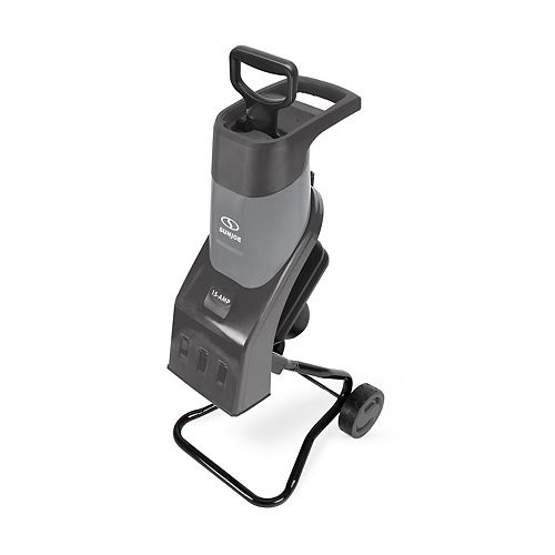 1.5-inch 15 Amp Electric Wood Chipper/Shredder, Grey