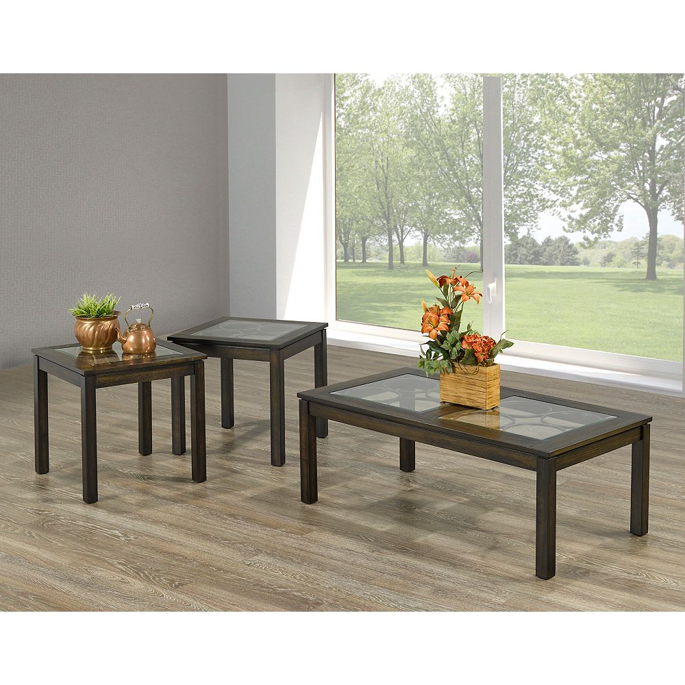 Bras Inc Tuscan 3 Piece Coffee Table Set Walnut The Home Depot Canada Tuscan 3 Piece Coffee Table Set Walnut, 3 Piece Coffee Table Set Canada