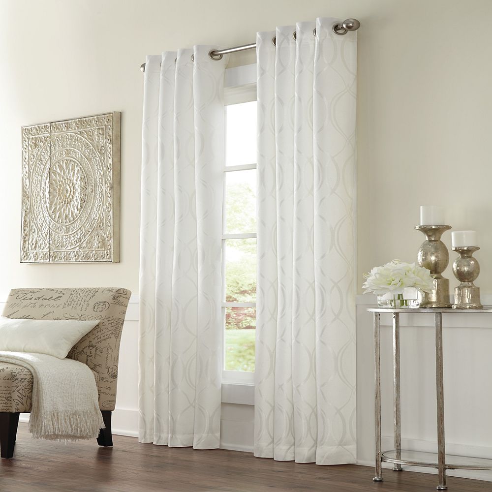 Home Decorators Collection Providence Light Filtering Grommet Curtain