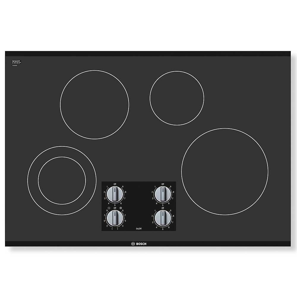 Bosch 500 Series 30 inch Electric Cooktop Frameless Design The