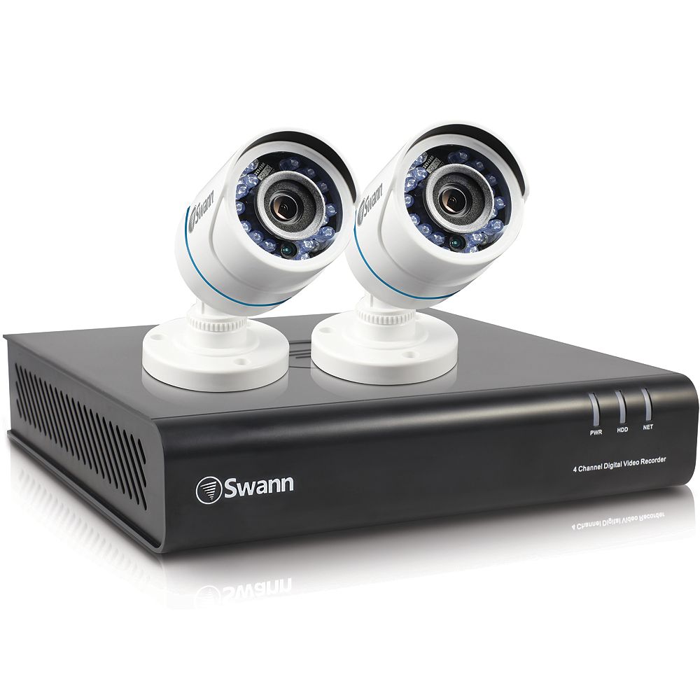 Swann 4 Channel 1080P 500GB DVR Security System With 2 PRO-T855 HD ...