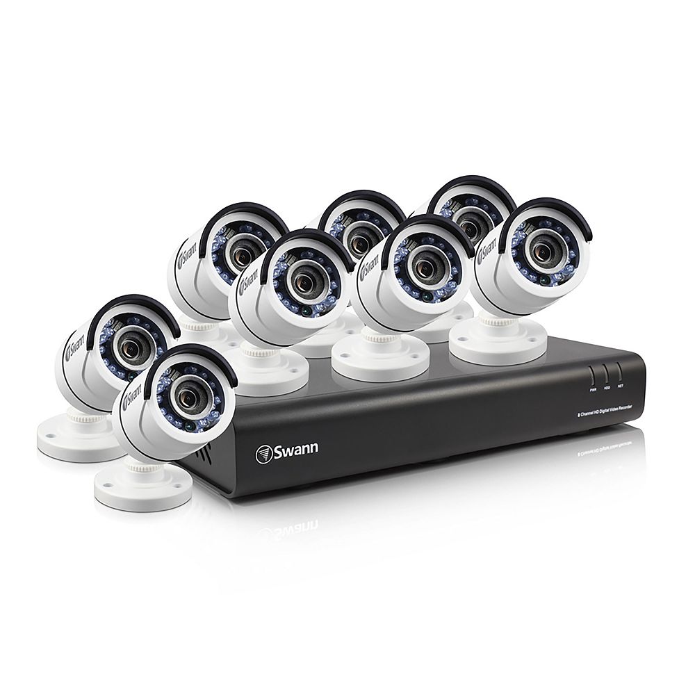 Swann 8 Channel 1080P 2TB DVR Security System With 8 PRO-T855 HD ...