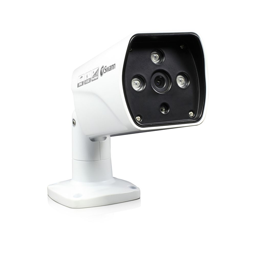 Swann Wide Angle Bullet 1080p Tribrid Security Camera The Home Depot