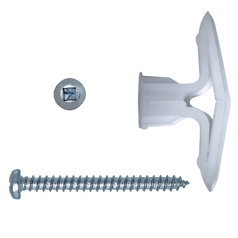 Toggler Toggler 5 8 In Drywall Plastic Toggle Anchors With Screws 50pcs The Home Depot Canada