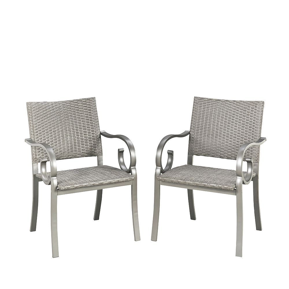 Homestyles Capri Patio Arm Chairs (Set of 2) | The Home Depot Canada