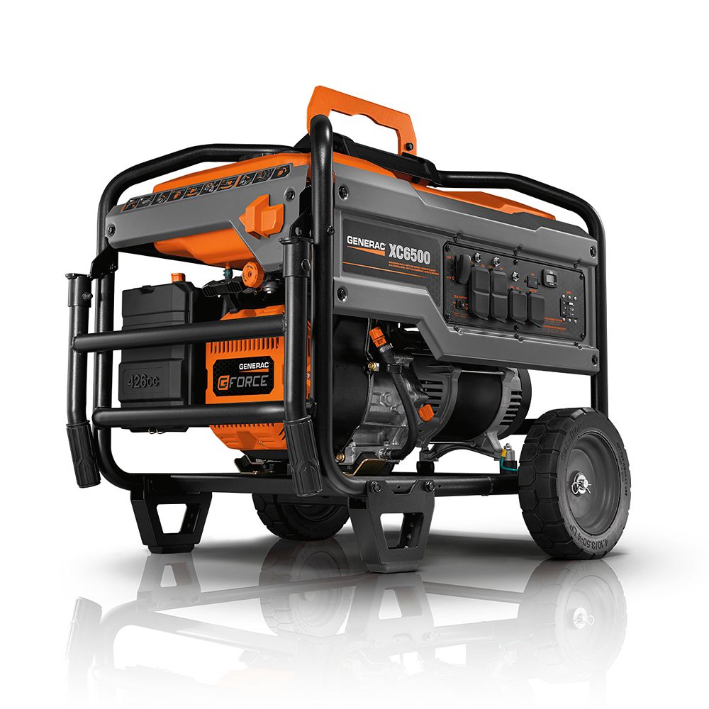 Generac XC 6500 Watt Gasoline Powered Portable Generator The Home