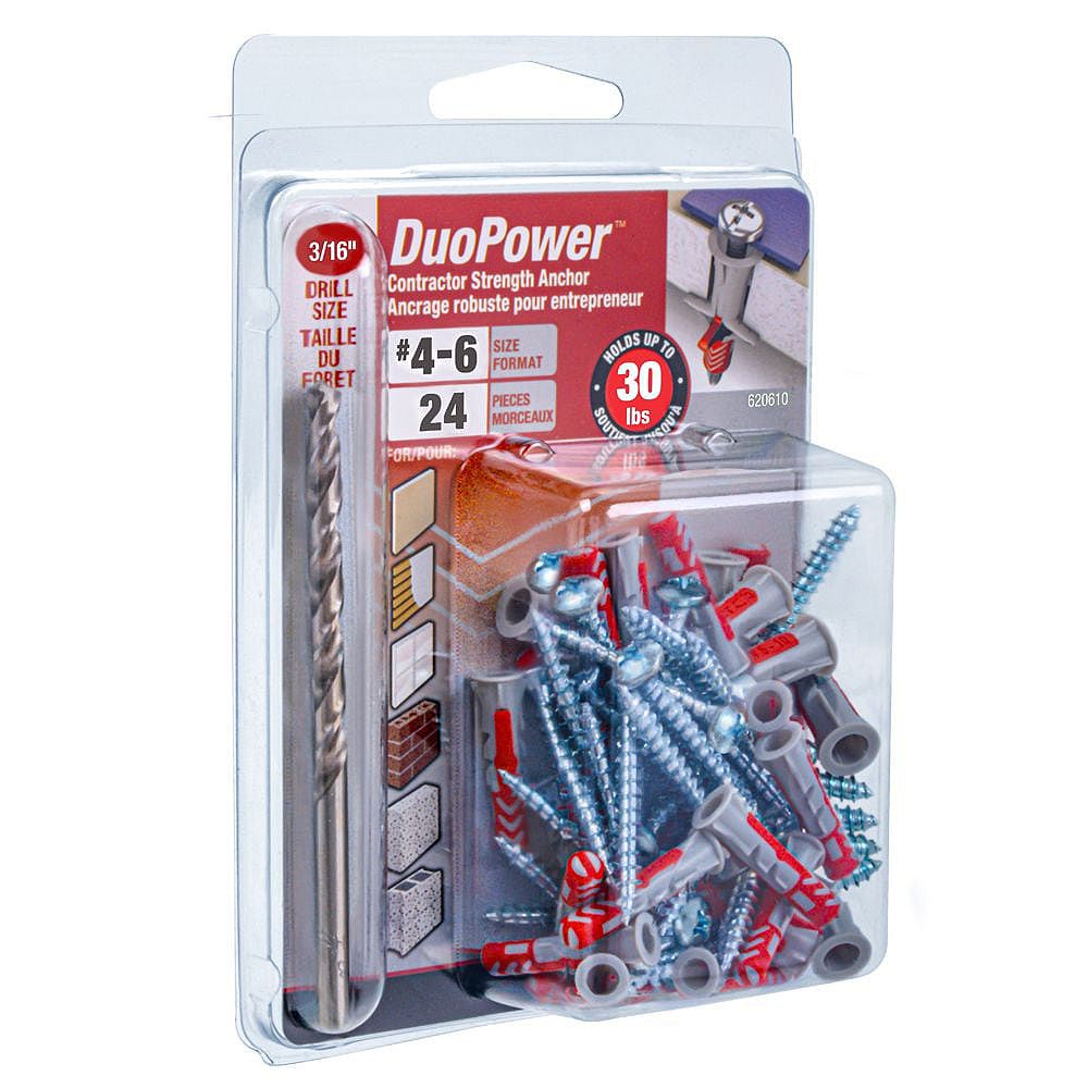 DuoPower 46 DuoPower(TM) Contractor Strength Anchor 24pcs The Home Depot Canada