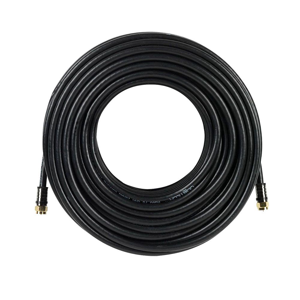 Zenith 50 Ft Rg6 Coaxial Cable Black Vg105006b The Home Depot