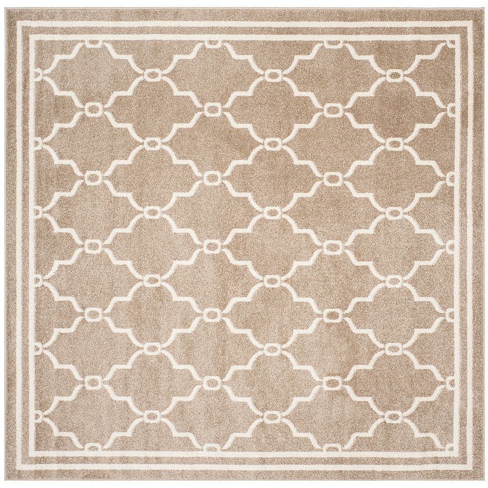 Safavieh Amherst Katie Wheat / Beige 5 ft. x 5 ft. Indoor/Outdoor
