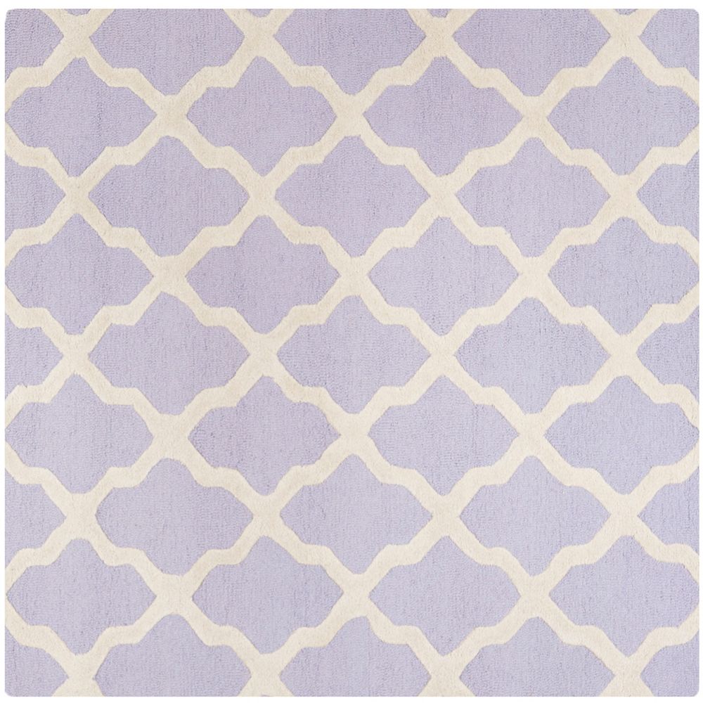 Safavieh Cambridge Giselle Lavender / Ivory 8 ft. x 8 ft. Indoor Square Area Rug The Home