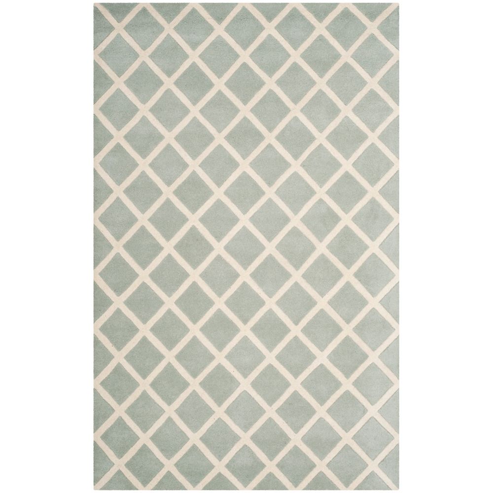 Safavieh Chatham Lily Grey / Ivory 5 ft. x 8 ft. Indoor Area Rug The
