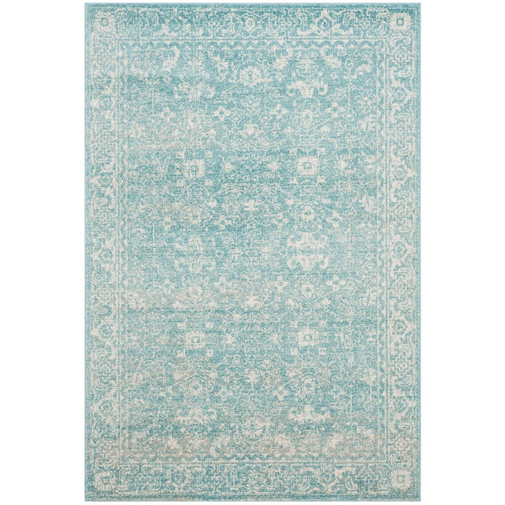 Safavieh Evoke Emma Light Blue Ivory 4 Ft X 6 Ft Indoor Area Rug The Home Depot Canada