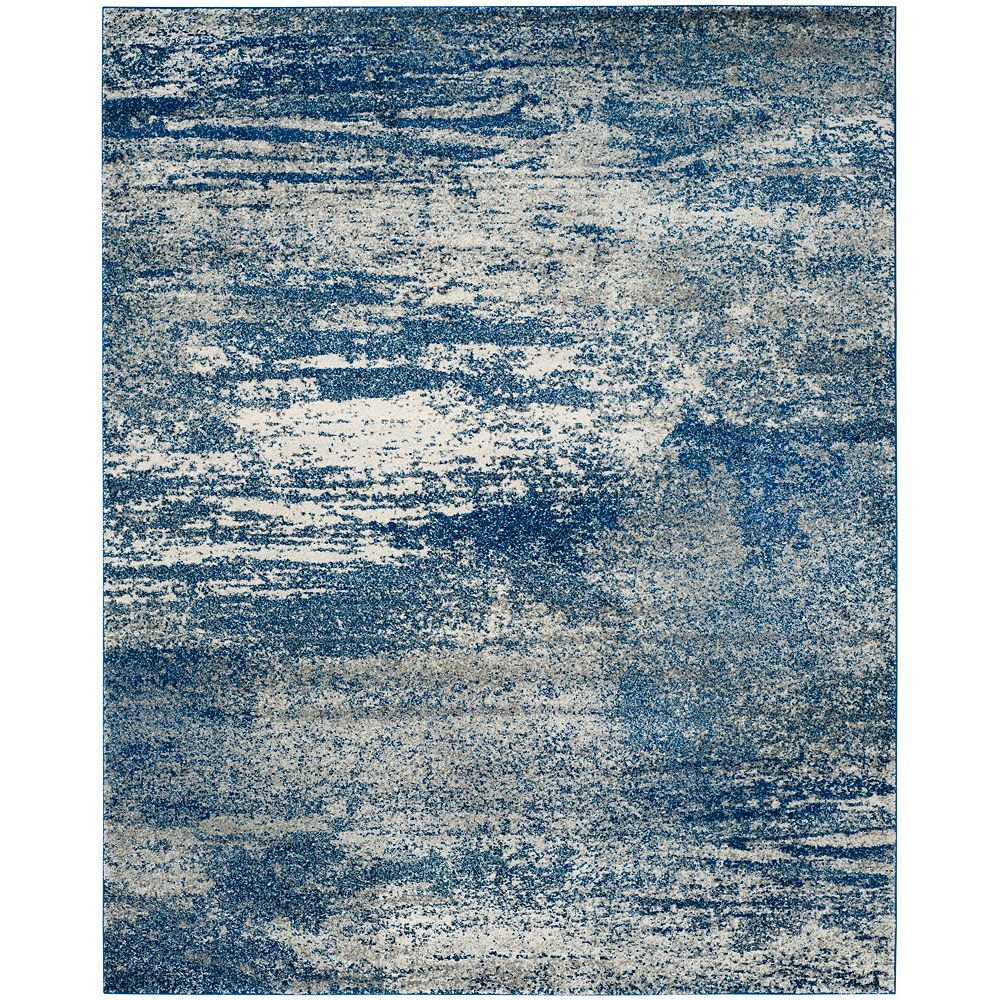 Safavieh Evoke Vita Navy / Ivory 8 ft. x 10 ft. Indoor Area Rug The Home Depot Canada