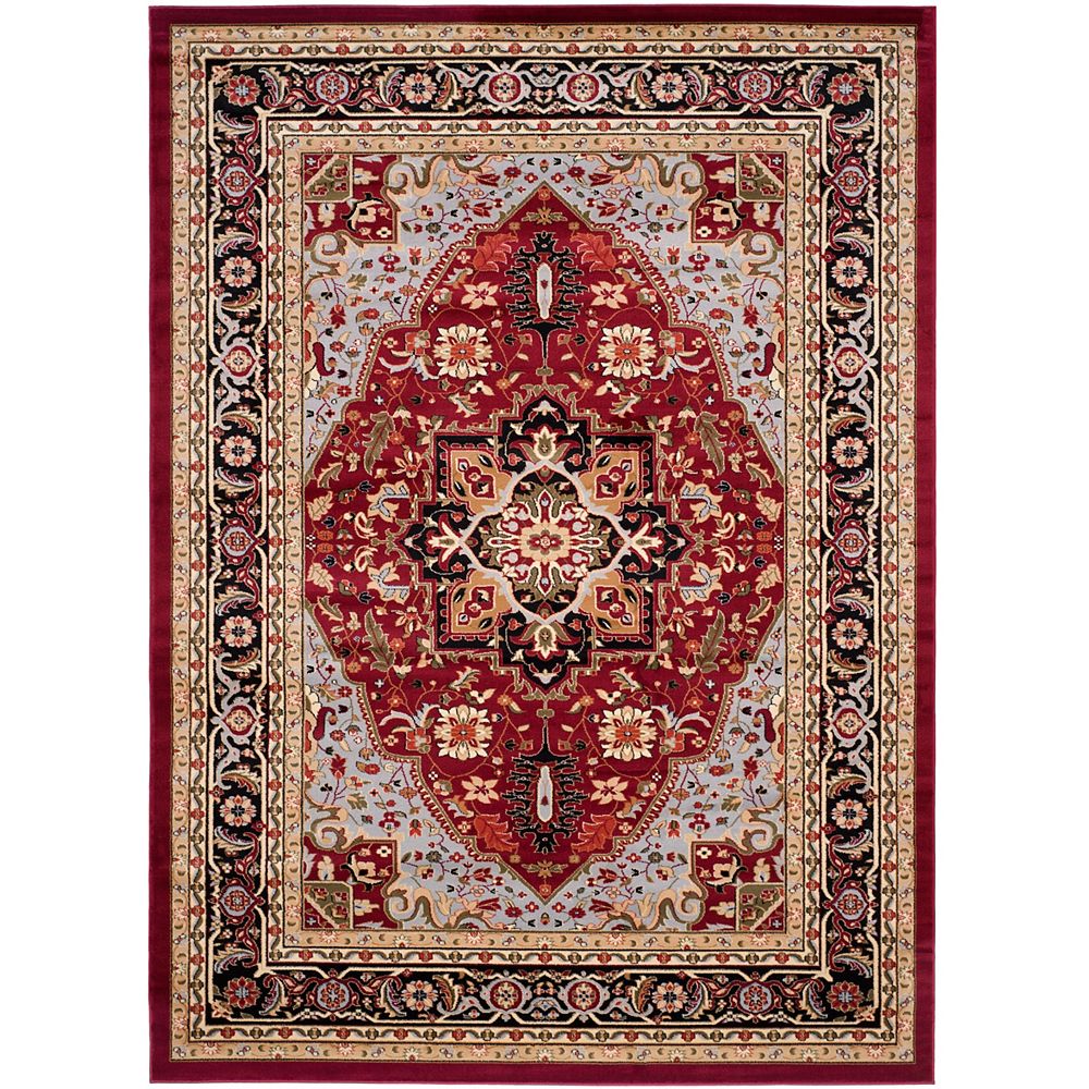 Safavieh Lyndhurst Thane Red / Black 9 ft. x 12 ft. Indoor Area Rug