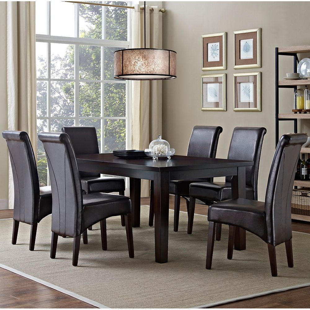 Simpli Home Avalon 7-Piece Dining Set | The Home Depot Canada