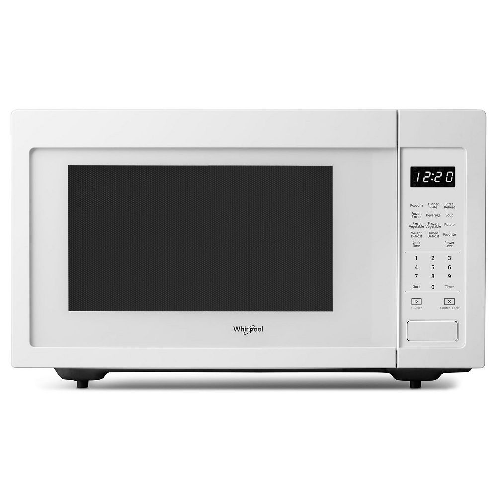 Whirlpool 1 6 Cu Ft Countertop Microwave In White The Home Depot Canada Whirlpool 1 6 Cu Ft Countertop