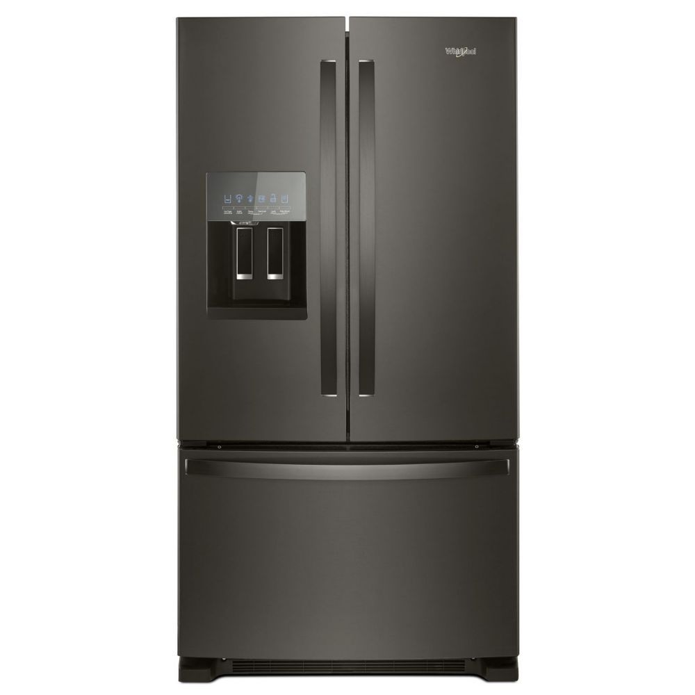 Whirlpool 36-inch W 25 Cu. Ft. French Door Refrigerator In Fingerprint ...