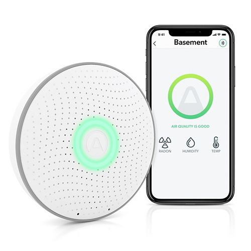 Battery Operated Wave Smart Radon Detector with Free App