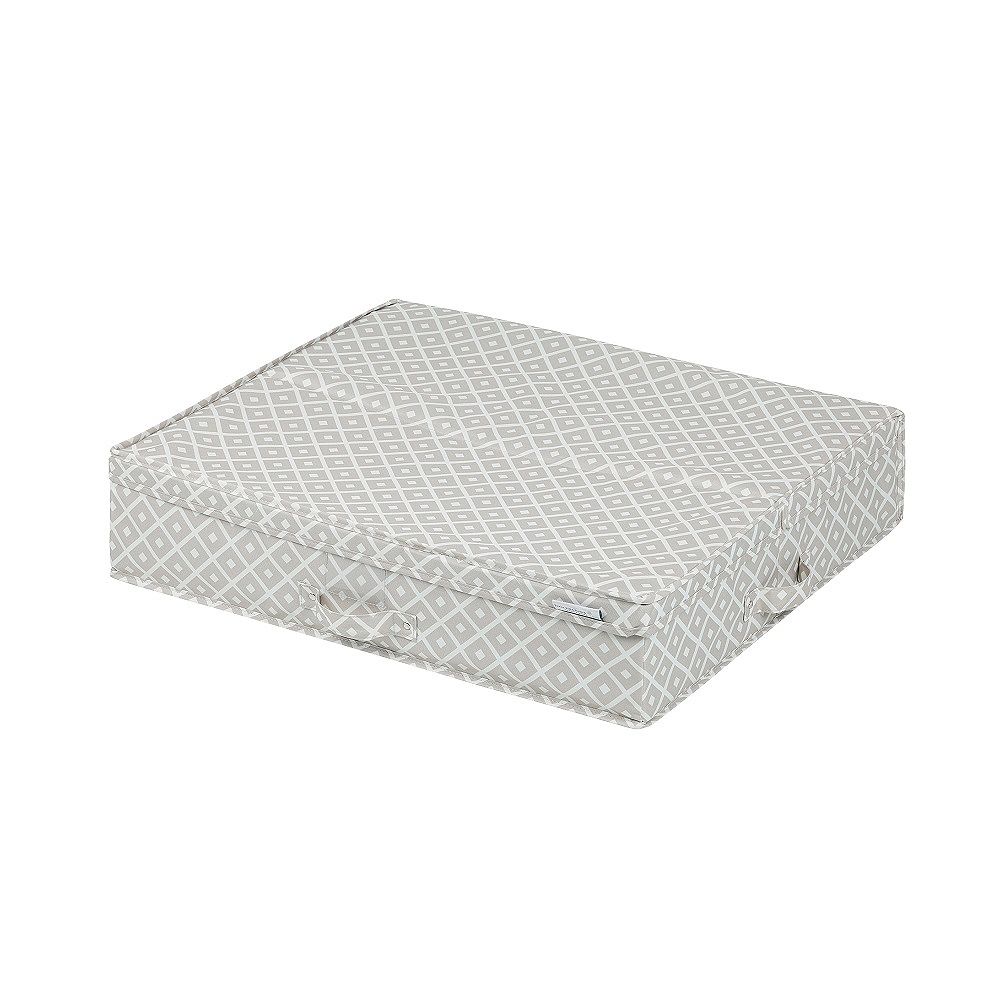 South Shore Storit Beige Canvas Underbed Storage Box with Pattern The