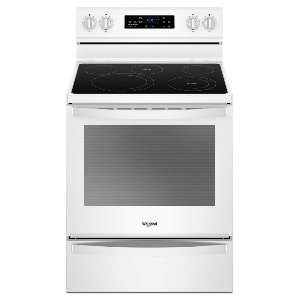 Whirlpool 6 4 Cu Ft Electric Range With Self Cleaning Fan Convection   P 1001087736 