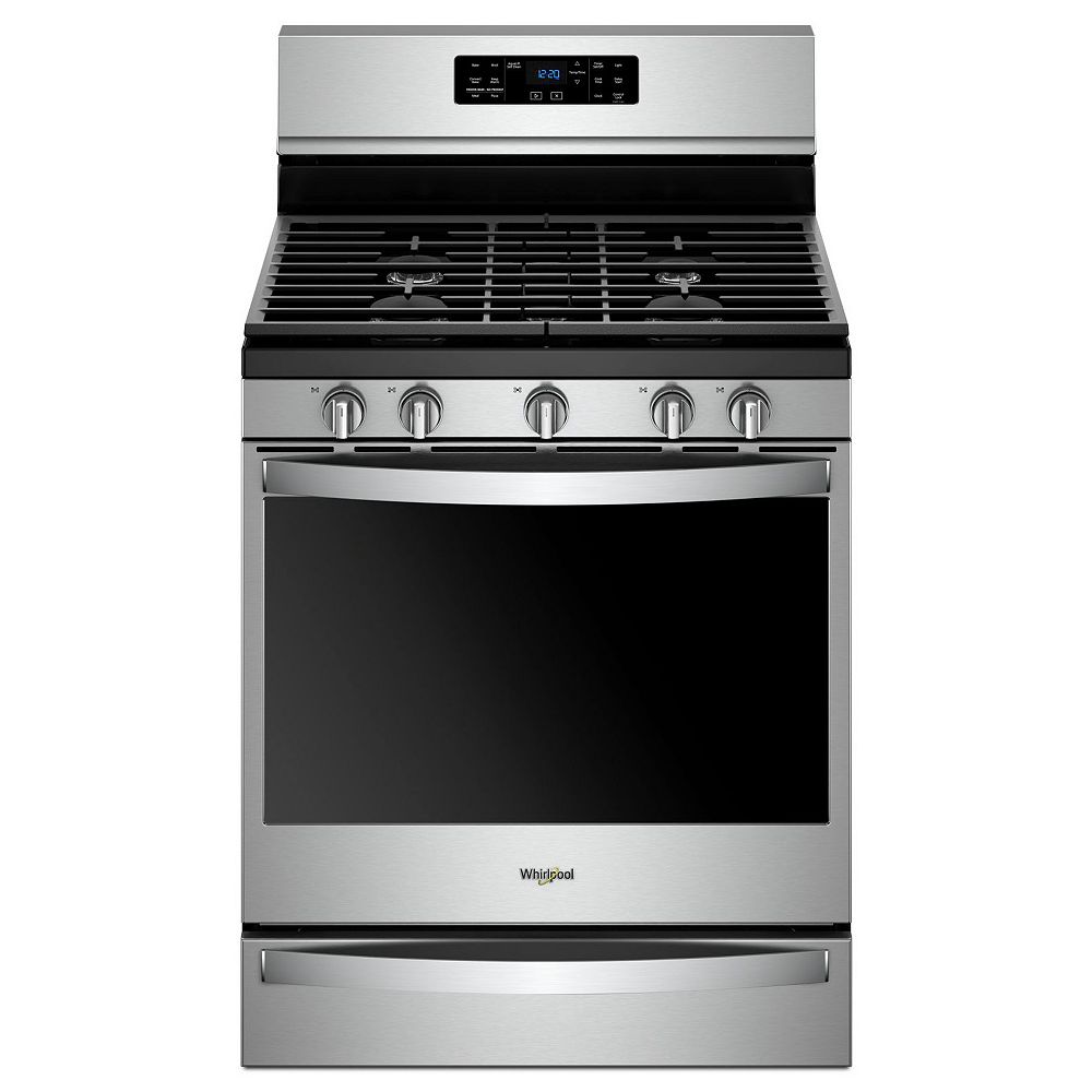 Whirlpool 5.8 cu. ft. Gas Range in Fingerprint Resistant Stainless Stainless Steel Gas Stove Home Depot