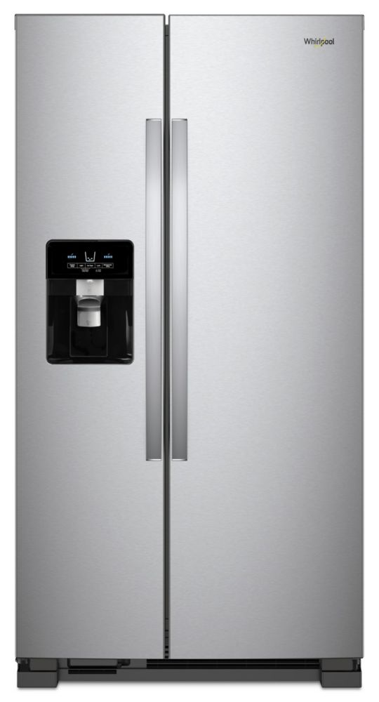 Whirlpool 33 Inch W 21 Cu Ft Side By Side Refrigerator In Fingerprint   P 1001087798 