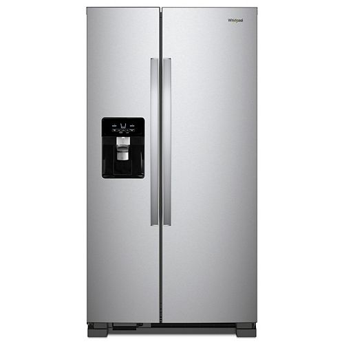 33-inch W 21 cu. ft. Side by Side Refrigerator in Fingerprint Resistant Stainless Steel