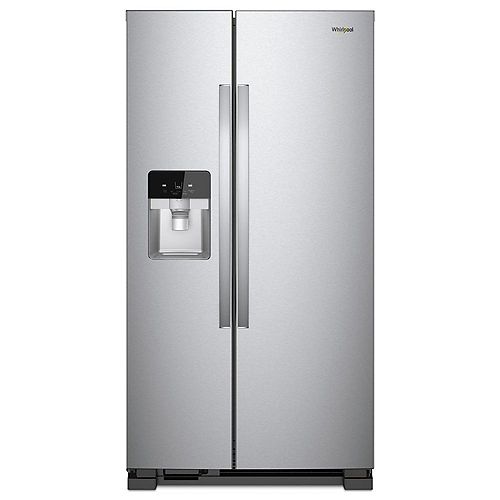 36-inch W 25 cu. ft. Side by Side Refrigerator in Fingerprint Resistant Stainless Steel