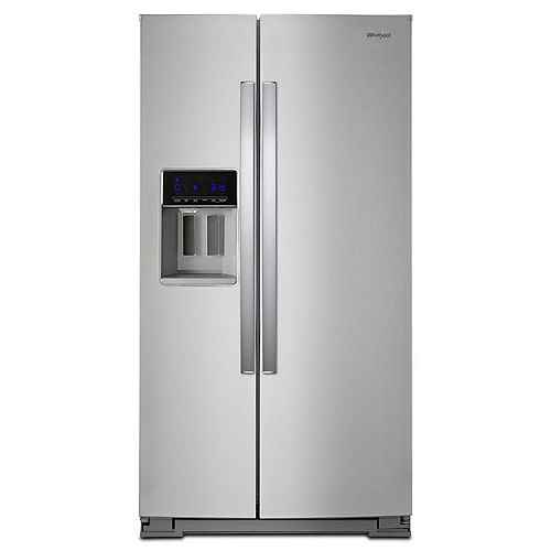 36-inch W 28 cu. ft. Side by Side Refrigerator in Fingerprint Resistant Stainless Steel