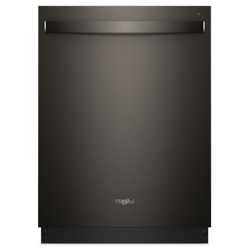 black stainless dishwasher cover