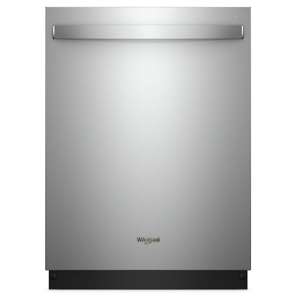 Whirlpool Top Control Dishwasher in Stainless Steel with Stainless