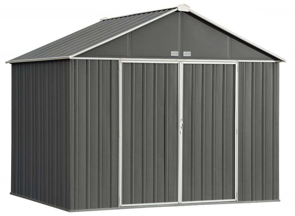 Arrow EZEE 10 Ft. X 8 Ft. Galvanized Steel Storage Shed With Extra High ...