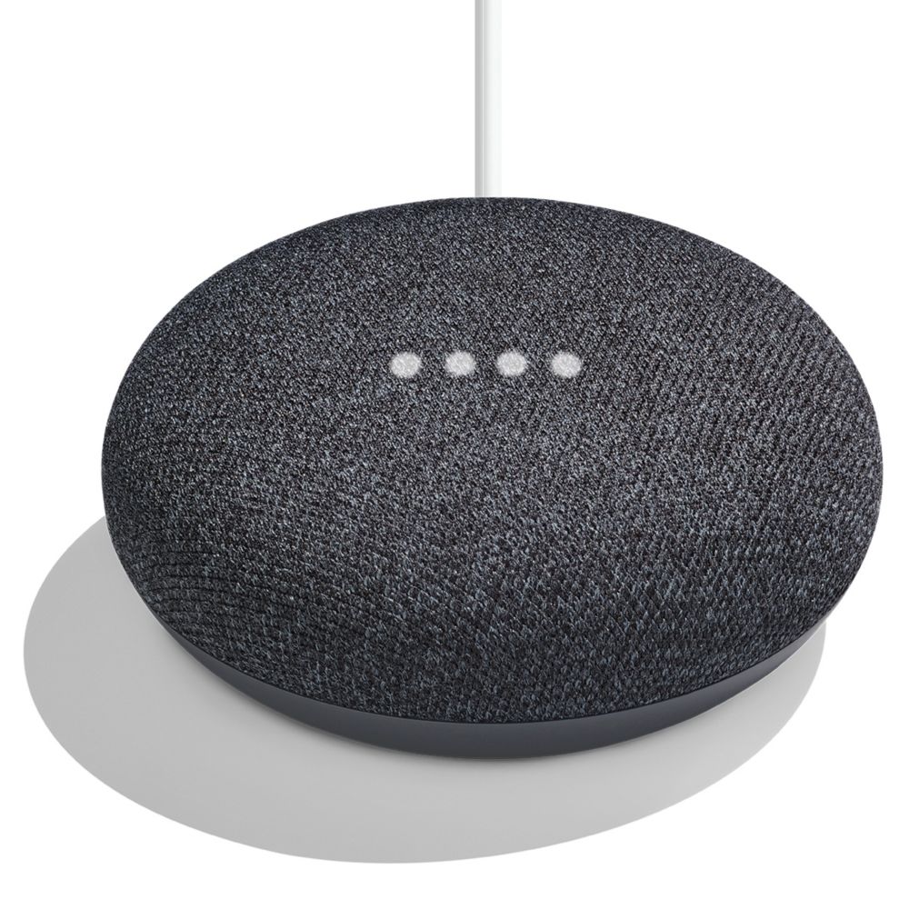 Google Home Mini Smart Speaker In Charcoal The Home Depot Canada   P 1001088583 