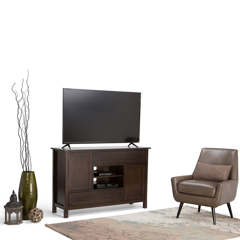 Simpli Home Sidney 54inch Tall TV Stand The Home Depot Canada