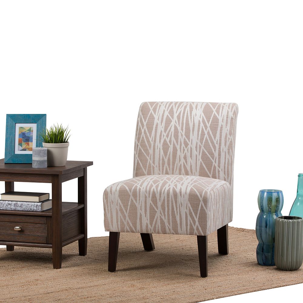 Simpli Home Woodford Accent Chair The Home Depot Canada 