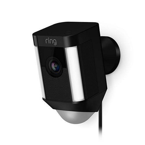 Spotlight Cam Wired Security Camera in Black