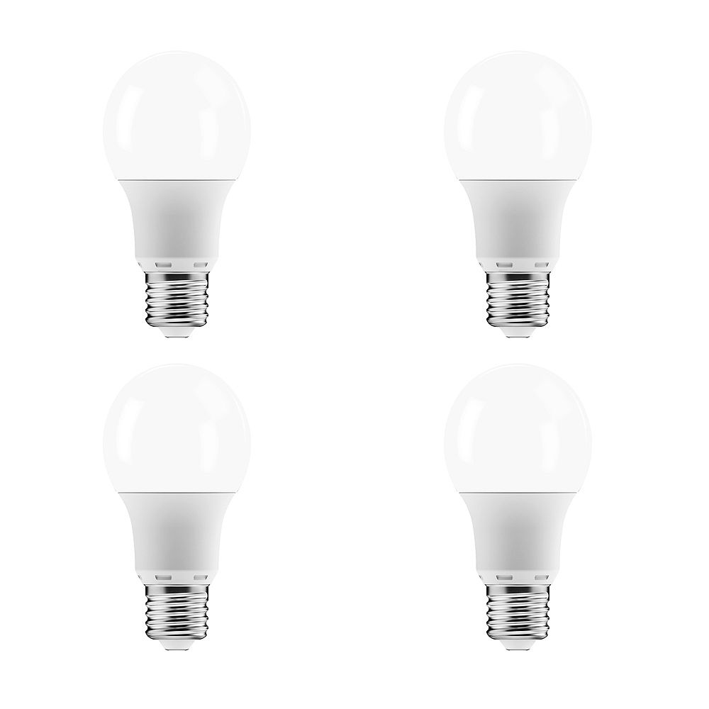 Ecosmart 60W Equivalent Soft White (2700K) A19 Dimmable LED Lightbulb ...