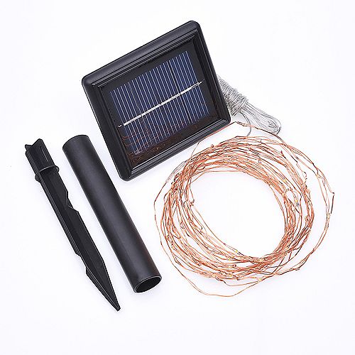 24 ft. Solar LED Copper String Light