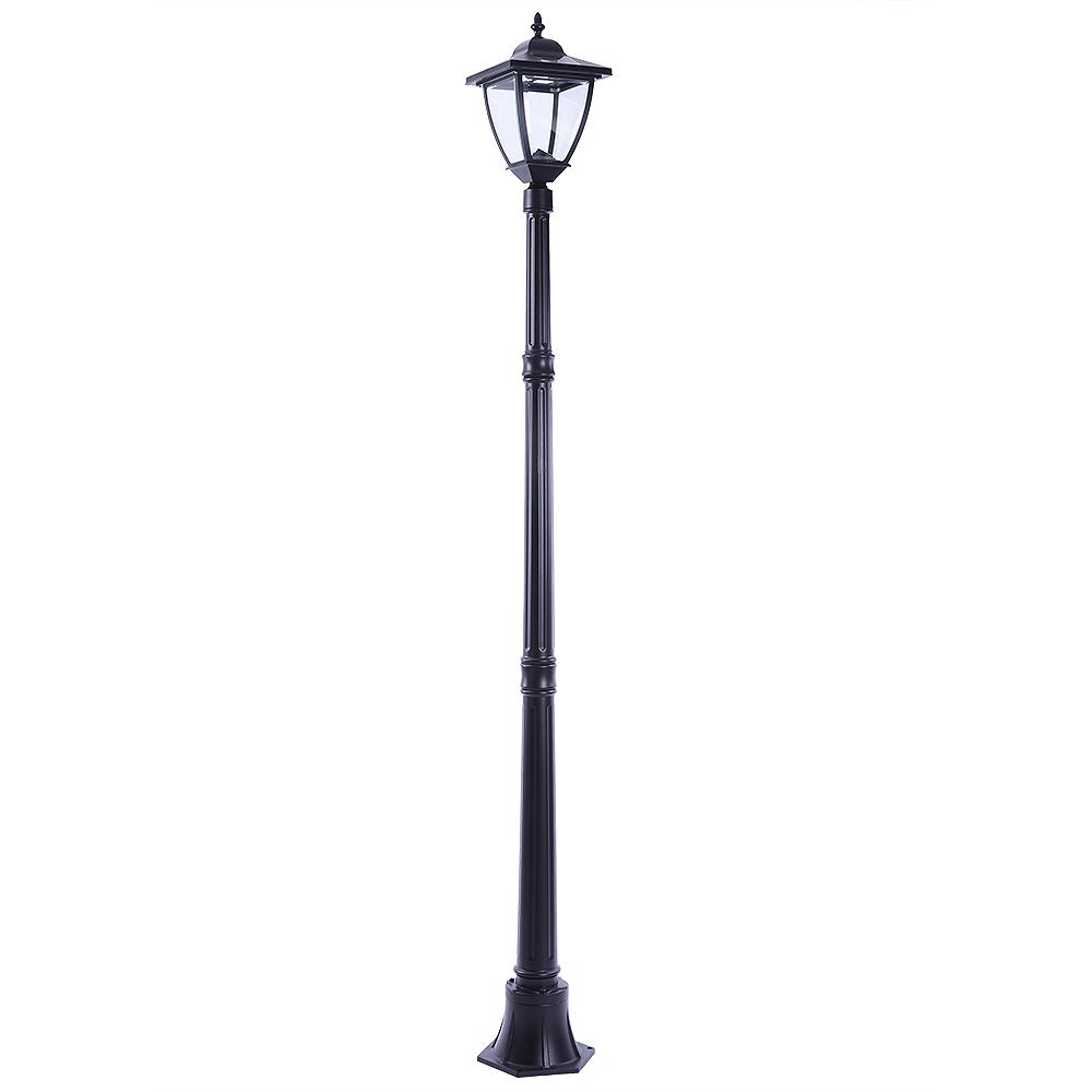 Hampton Bay 1 Light 150 Lumen Black Led Solar Outdoor Post The Home Depot Canada Black Led Solar Outdoor Post Light, Outdoor Solar Light Posts Canada
