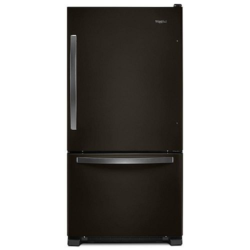 33-inch W 22 cu. ft. Bottom Freezer Refrigerator in Black Stainless Steel - ENERGY STAR®