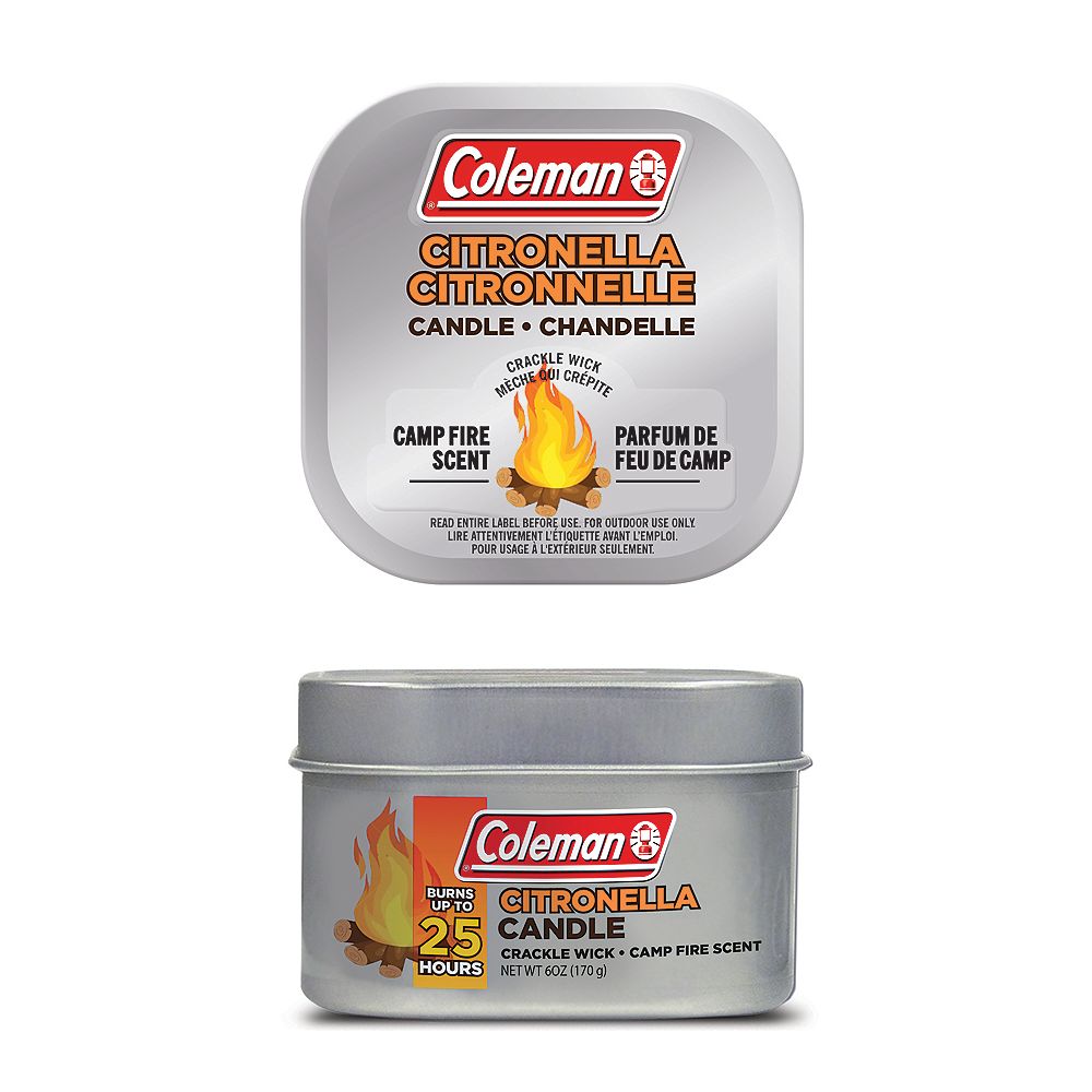 Coleman 25Hour Camp Fire Scented Citronella Candle The Home Depot Canada