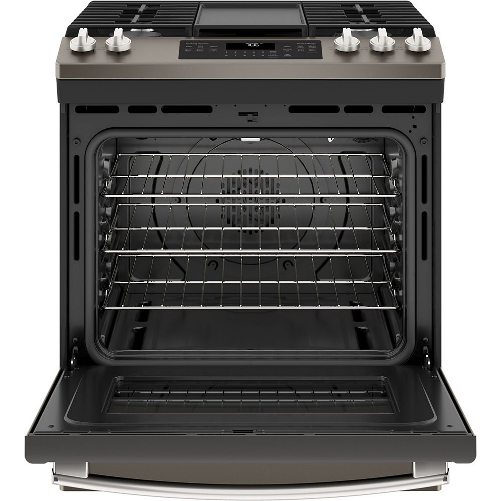 GE 30inch 5.6 cu. ft. Single Oven Gas Range with SelfCleaning Convection Oven in Slate The