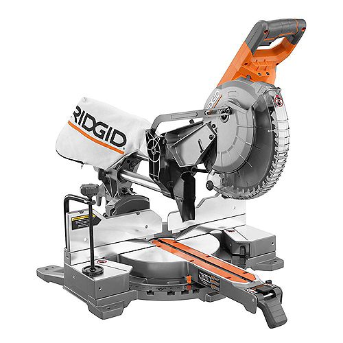 15-Amp 10-inch Dual Bevel Sliding Mitre Saw with LED Cut Line Indicator