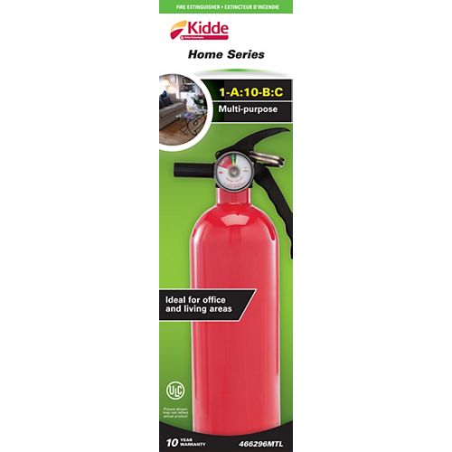 1-A:10-B:C Multipurpose Home Series Red Fire Extinguisher