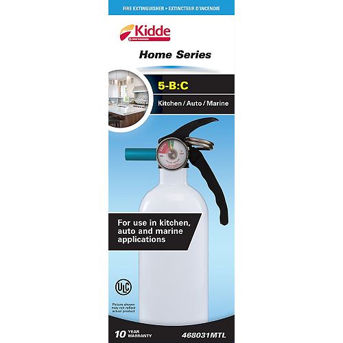 5BC Kitchen and Garage Extinguisher - white