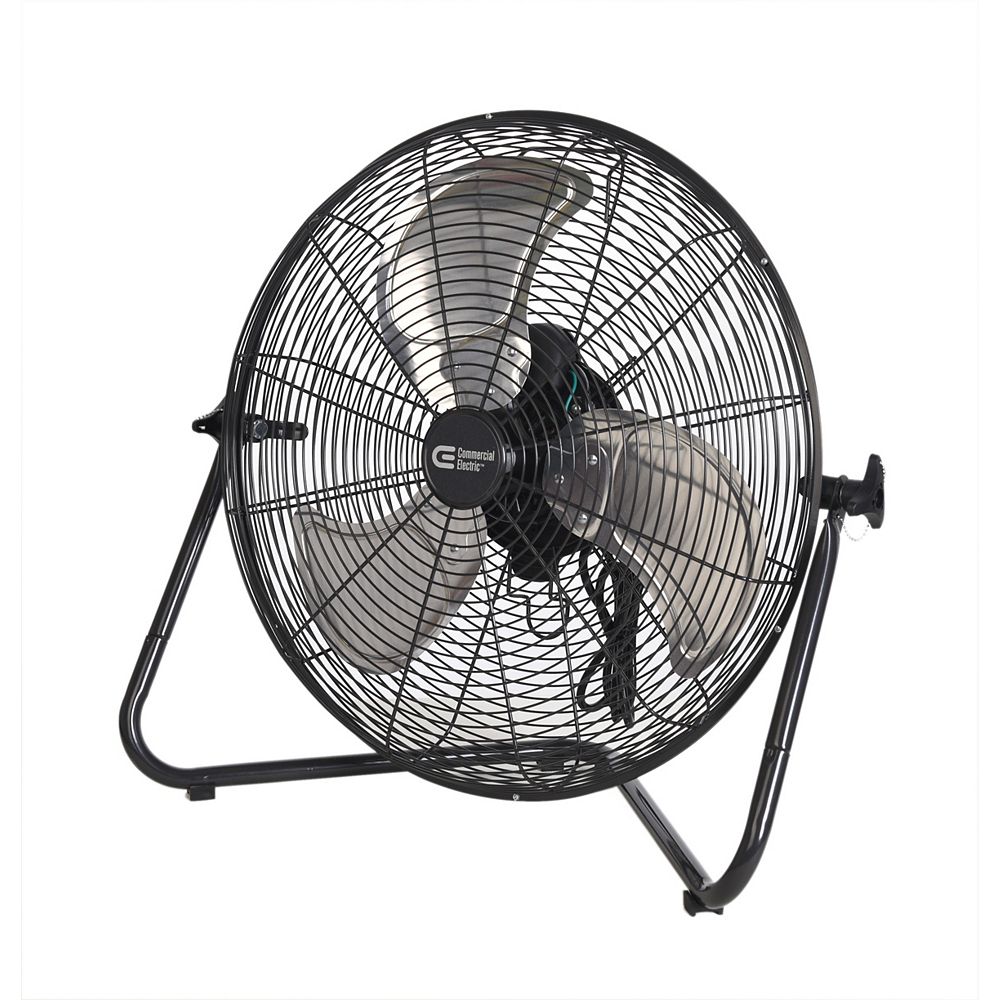 Commercial Electric 20 Inch 3 Speed High Velocity Floor Fan The Home Depot Canada